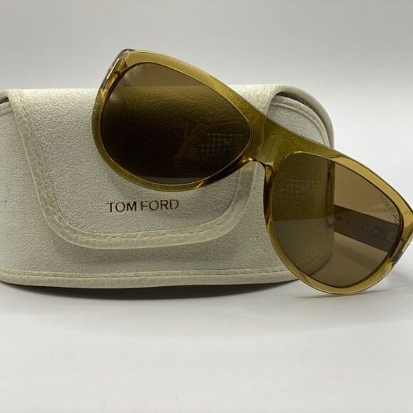 0014 Tom Ford Bailey Boho Oversized Green Sunglasses NWOT main image 7